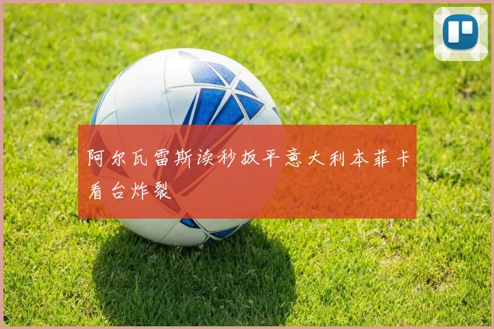 阿尔瓦雷斯读秒扳平意大利本菲卡看台炸裂